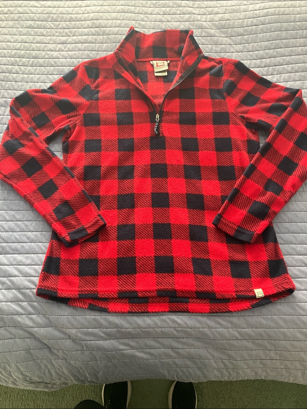 Avalanche Red and Black Plaid Fleece Pullover